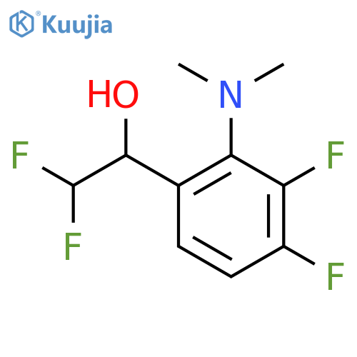 1-2-(dimethylamino)-3,4-difluorophenyl-2,2-difluoroethan-1-ol structure