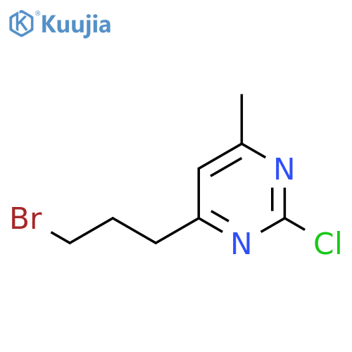 4-(3-bromopropyl)-2-chloro-6-methylpyrimidine structure