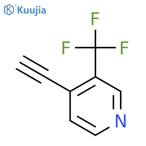 4-ethynyl-3-(trifluoromethyl)pyridine structure