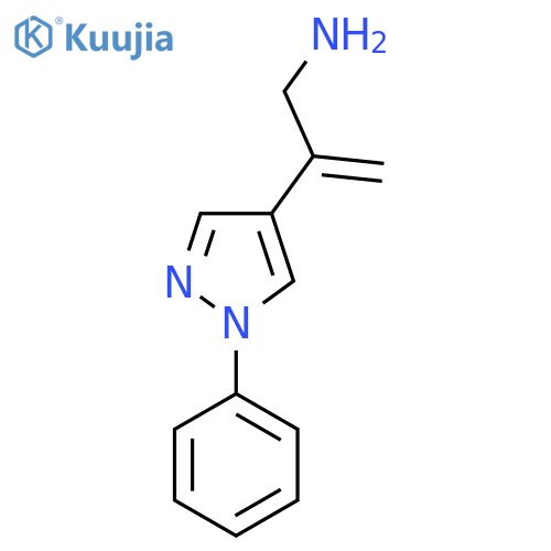 2-(1-phenyl-1H-pyrazol-4-yl)prop-2-en-1-amine structure