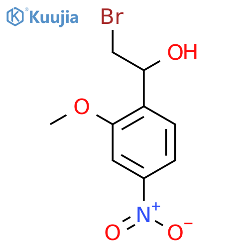 2-bromo-1-(2-methoxy-4-nitrophenyl)ethan-1-ol structure
