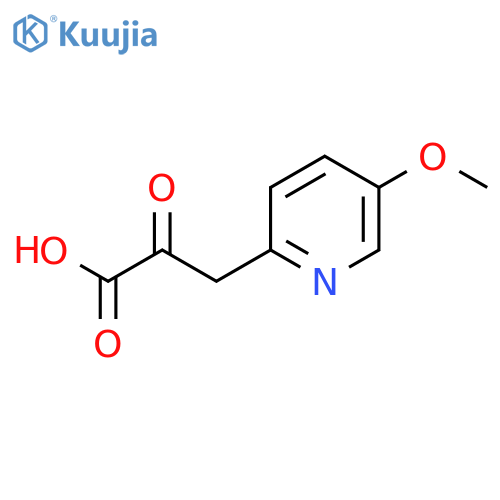 3-(5-methoxypyridin-2-yl)-2-oxopropanoic acid structure