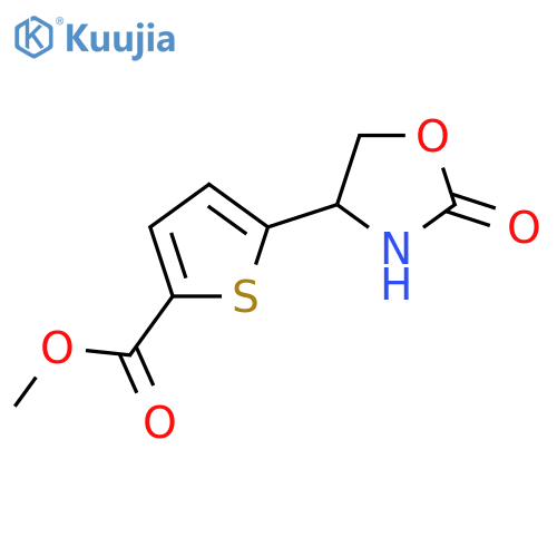 methyl 5-(2-oxo-1,3-oxazolidin-4-yl)thiophene-2-carboxylate structure
