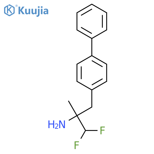 1,1-difluoro-2-methyl-3-(4-phenylphenyl)propan-2-amine structure