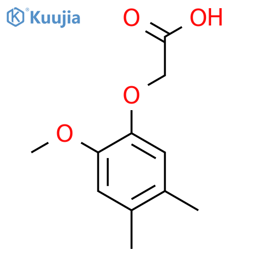 2-(2-methoxy-4,5-dimethylphenoxy)acetic acid structure