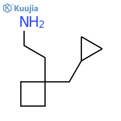 2-1-(cyclopropylmethyl)cyclobutylethan-1-amine structure