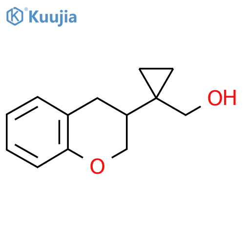 1-(3,4-dihydro-2H-1-benzopyran-3-yl)cyclopropylmethanol structure