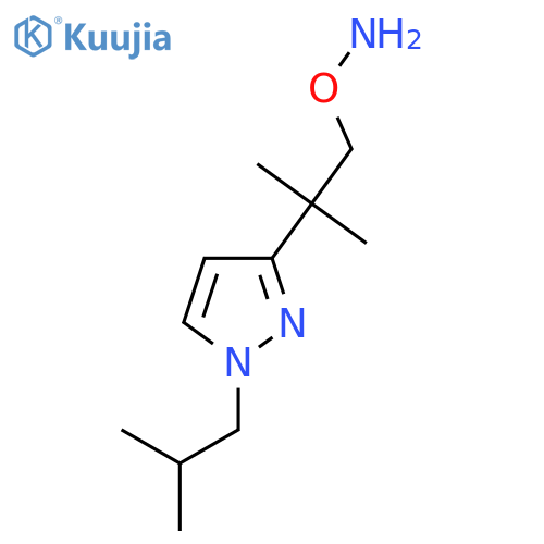 O-{2-methyl-2-1-(2-methylpropyl)-1H-pyrazol-3-ylpropyl}hydroxylamine structure
