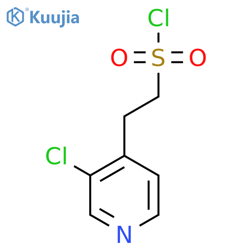 2-(3-Chloropyridin-4-yl)ethane-1-sulfonyl chloride structure