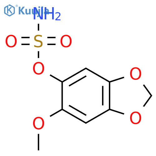 6-methoxy-1,3-dioxaindan-5-yl sulfamate structure
