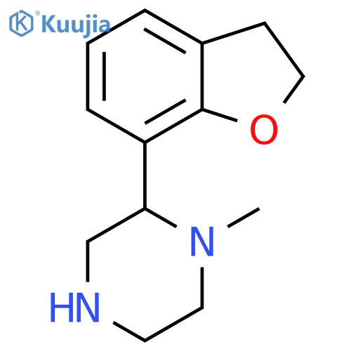 2-(2,3-dihydro-1-benzofuran-7-yl)-1-methylpiperazine structure