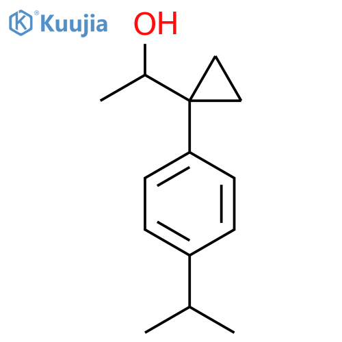 1-{1-[4-(Propan-2-yl)phenyl]cyclopropyl}ethan-1-ol structure