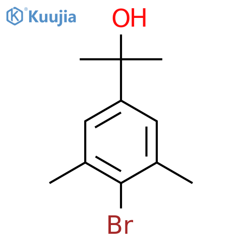 2-(4-bromo-3,5-dimethylphenyl)propan-2-ol structure