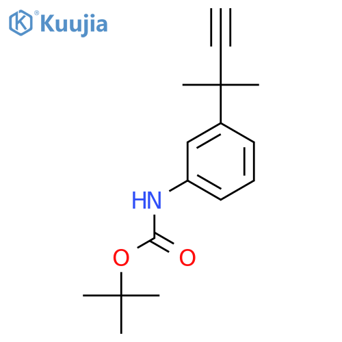 tert-butyl N-3-(2-methylbut-3-yn-2-yl)phenylcarbamate structure