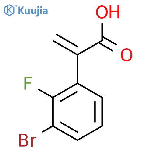 2-(3-bromo-2-fluorophenyl)prop-2-enoic acid structure