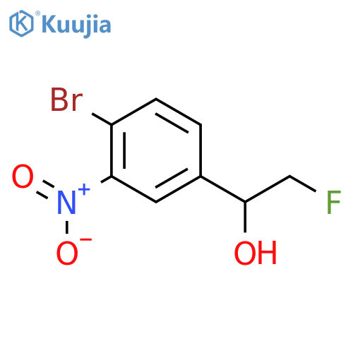 1-(4-bromo-3-nitrophenyl)-2-fluoroethan-1-ol structure