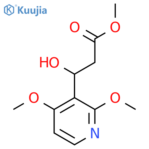 Methyl 3-(2,4-dimethoxypyridin-3-yl)-3-hydroxypropanoate structure