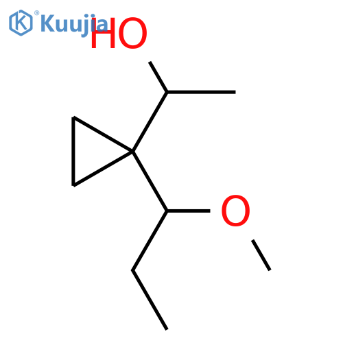 1-1-(1-methoxypropyl)cyclopropylethan-1-ol structure