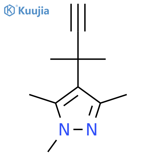 1,3,5-trimethyl-4-(2-methylbut-3-yn-2-yl)-1H-pyrazole structure