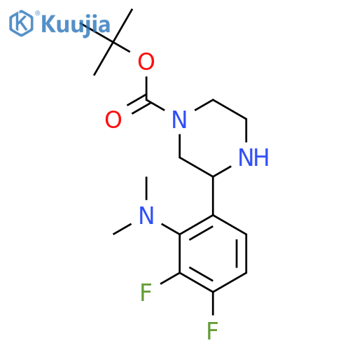 tert-butyl 3-2-(dimethylamino)-3,4-difluorophenylpiperazine-1-carboxylate structure