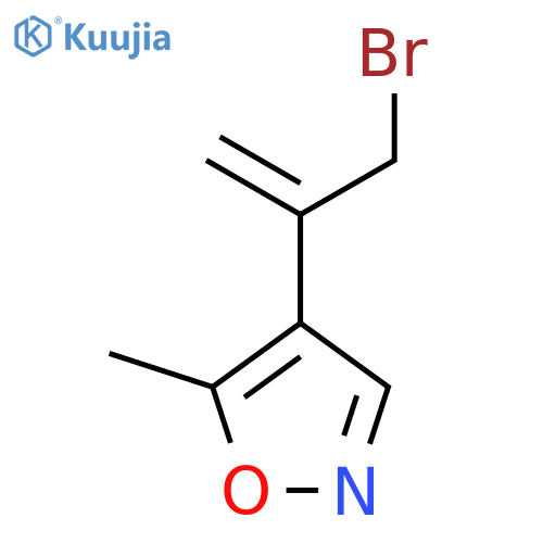 4-(3-bromoprop-1-en-2-yl)-5-methyl-1,2-oxazole structure