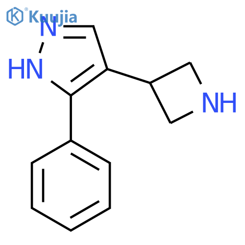 4-(azetidin-3-yl)-3-phenyl-1H-pyrazole structure
