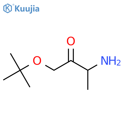 3-amino-1-(tert-butoxy)butan-2-one structure
