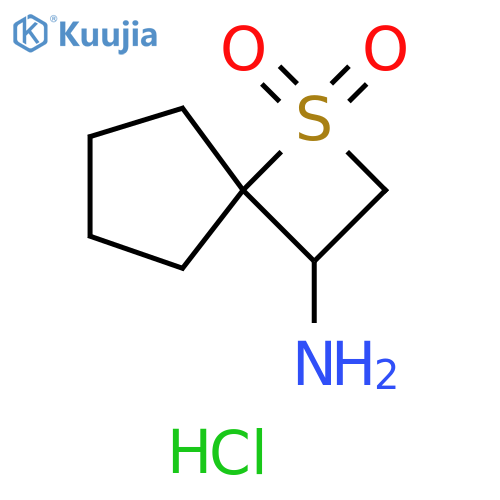 3-amino-1lambda6-thiaspiro3.4octane-1,1-dione hydrochloride structure