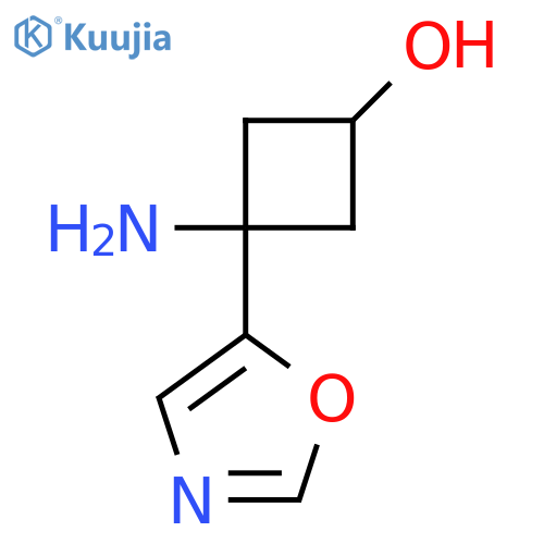 3-amino-3-(1,3-oxazol-5-yl)cyclobutan-1-ol structure