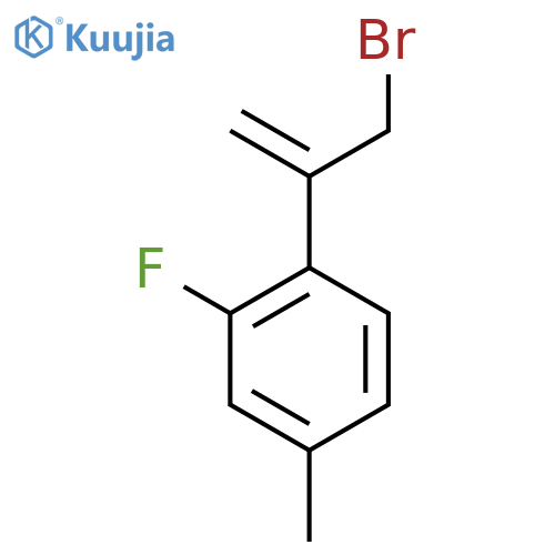 1-(3-bromoprop-1-en-2-yl)-2-fluoro-4-methylbenzene structure
