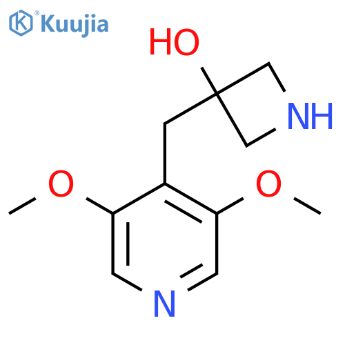 3-(3,5-dimethoxypyridin-4-yl)methylazetidin-3-ol structure