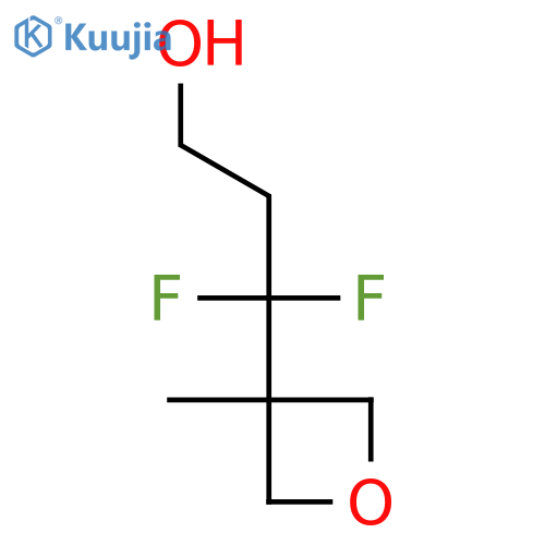 3,3-difluoro-3-(3-methyloxetan-3-yl)propan-1-ol structure
