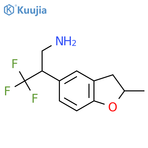 3,3,3-trifluoro-2-(2-methyl-2,3-dihydro-1-benzofuran-5-yl)propan-1-amine structure