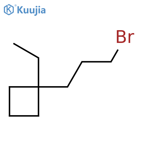 1-(3-bromopropyl)-1-ethylcyclobutane structure