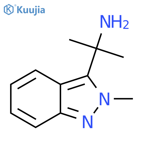 2-(2-methyl-2H-indazol-3-yl)propan-2-amine structure