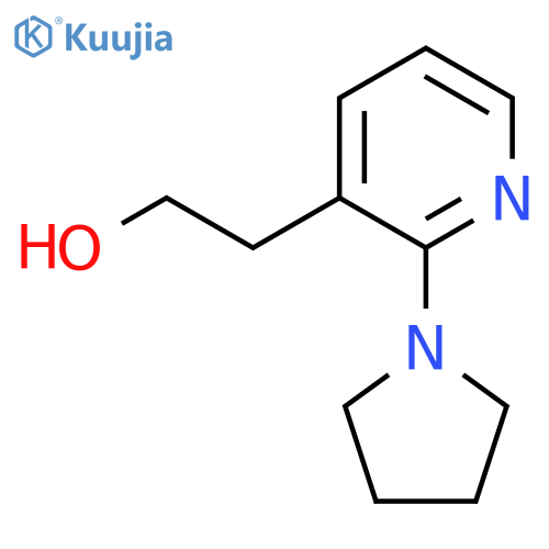 2-2-(pyrrolidin-1-yl)pyridin-3-ylethan-1-ol structure