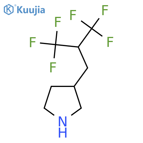 3-3,3,3-trifluoro-2-(trifluoromethyl)propylpyrrolidine structure