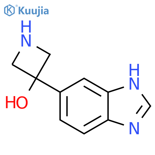 3-(1H-1,3-benzodiazol-5-yl)azetidin-3-ol structure