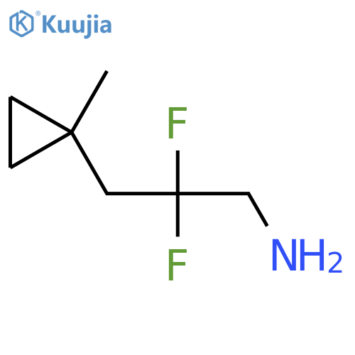 2,2-difluoro-3-(1-methylcyclopropyl)propan-1-amine structure