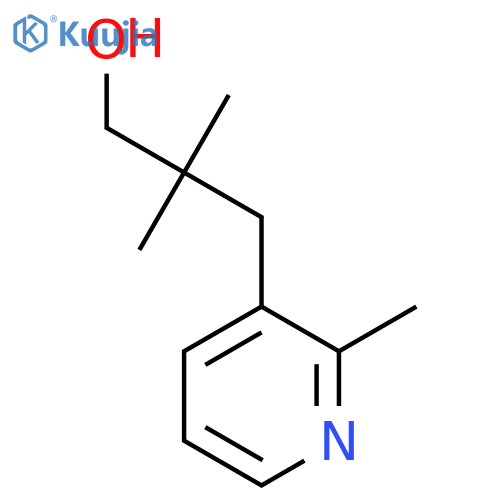 2,2-dimethyl-3-(2-methylpyridin-3-yl)propan-1-ol structure