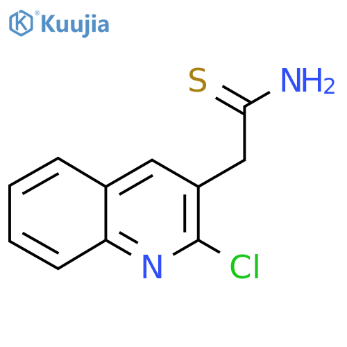 2-(2-chloroquinolin-3-yl)ethanethioamide structure