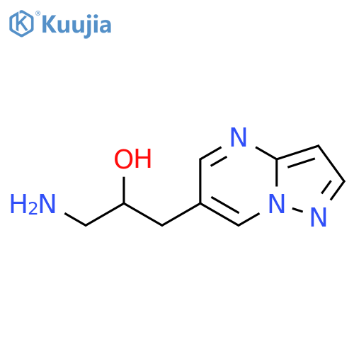 1-amino-3-{pyrazolo1,5-apyrimidin-6-yl}propan-2-ol structure