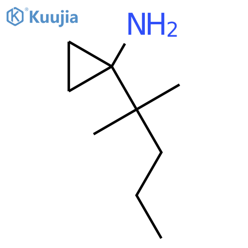 1-(2-methylpentan-2-yl)cyclopropan-1-amine structure