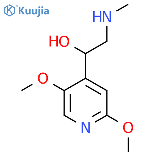 1-(2,5-dimethoxypyridin-4-yl)-2-(methylamino)ethan-1-ol structure