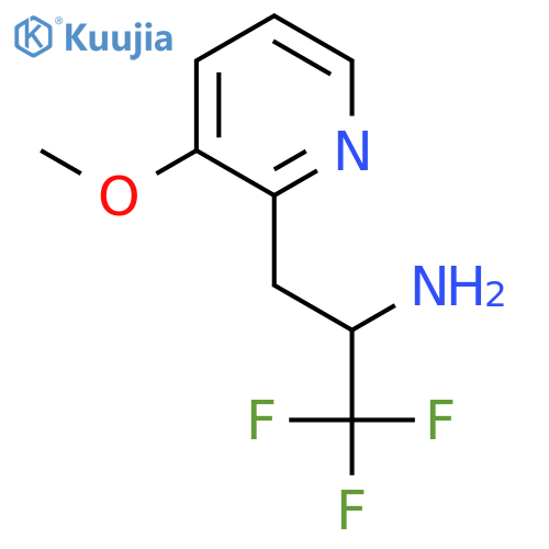 1,1,1-trifluoro-3-(3-methoxypyridin-2-yl)propan-2-amine structure