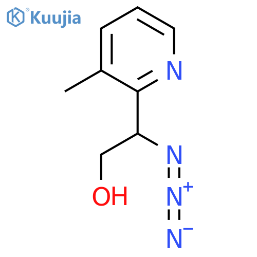 2-azido-2-(3-methylpyridin-2-yl)ethan-1-ol structure