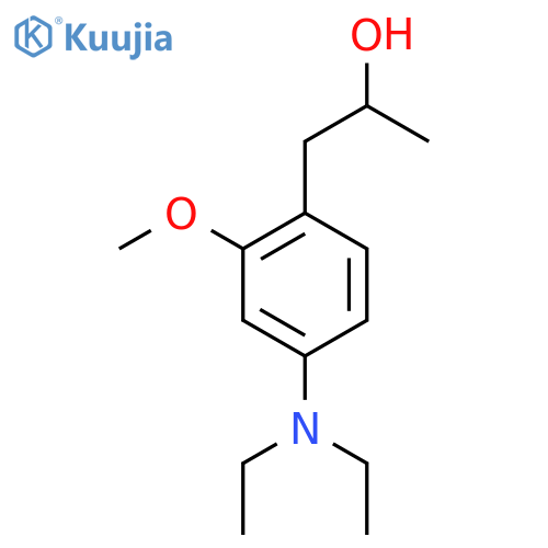 1-4-(diethylamino)-2-methoxyphenylpropan-2-ol structure