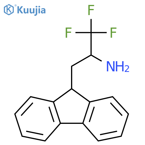3-(9H-fluoren-9-yl)-1,1,1-trifluoropropan-2-amine structure