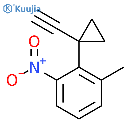 2-(1-ethynylcyclopropyl)-1-methyl-3-nitrobenzene structure