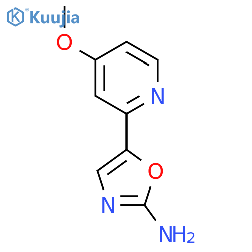 5-(4-methoxypyridin-2-yl)-1,3-oxazol-2-amine structure